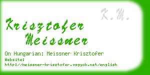 krisztofer meissner business card